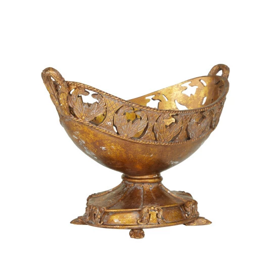 Discount ๐ฅฐ Studio 350 Bronze Polystone Traditional Decorative Bowl - 18 X 8 X 11 ๐คฉ - Image 3