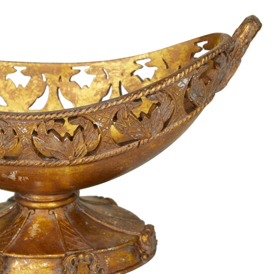 Discount ๐ฅฐ Studio 350 Bronze Polystone Traditional Decorative Bowl - 18 X 8 X 11 ๐คฉ - Image 4
