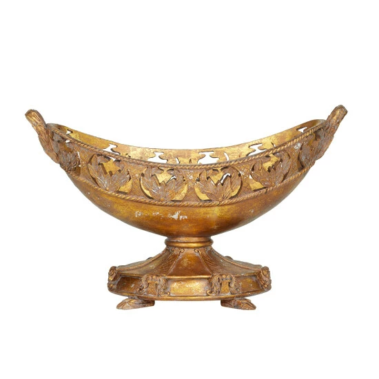 Discount ๐ฅฐ Studio 350 Bronze Polystone Traditional Decorative Bowl - 18 X 8 X 11 ๐คฉ - Image 6