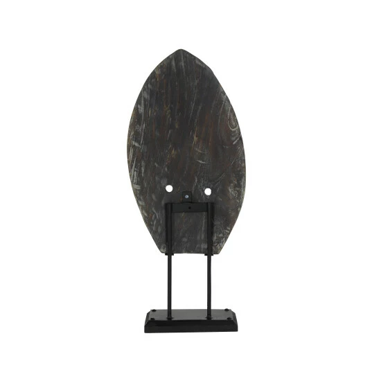 Best Pirce ❤️ Studio 350 Black Teak Eclectic Sculpture People 27 X 11 X 5 - 11 X 5 X 27 🎉 - Image 6