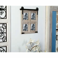 Hot Sale 😀 Studio 350 Brown MDF Farmhouse Wall Photo Frame Family 18 X 18 X 1 - 18 X 1 X 18 - 18 X 1 X 18 🛒