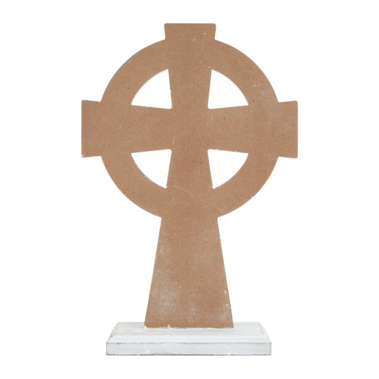 New 🧨 Studio 350 White MDF Country Cottage Decorative Cross - 12 X 4 X 18 🥰 - Image 7