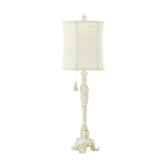 Buy 🎉 Studio 350 White Polystone Coastal Buffet Lamps 31 X 7 X 7 🌟 - Image 2