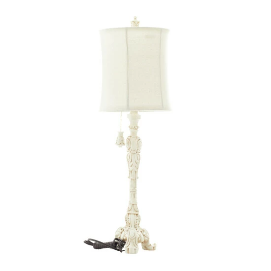 Buy 🎉 Studio 350 White Polystone Coastal Buffet Lamps 31 X 7 X 7 🌟 - Image 3