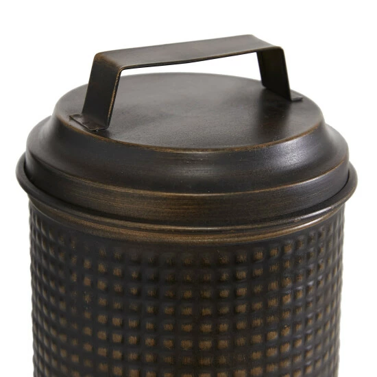 Hot Sale ❤️ Studio 350 Black Iron Farmhouse Canisters (Set Of 3) - S/3 7.25", 9.5", 11.5"H 💯 - Image 4