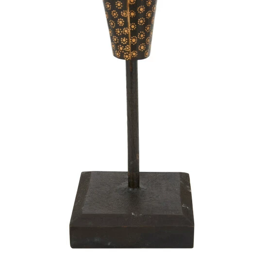 Budget 🛒 Studio 350 Black Wood Bohemian Sculptures (Set Of 3) - S/3 23", 21", 20"H 😍 - Image 4