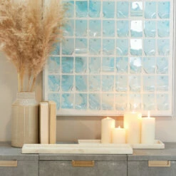 Best Pirce 😉 Studio 350 CosmoLiving By Cosmopolitan Marble Tray With Raised Border (Set Of 2) Black 👏