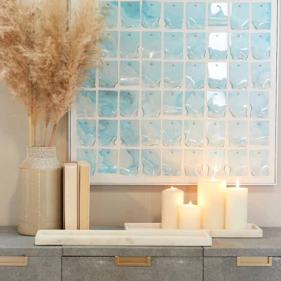 Best Pirce 😉 Studio 350 CosmoLiving By Cosmopolitan Marble Tray With Raised Border (Set Of 2) Black 👏 - Image 7