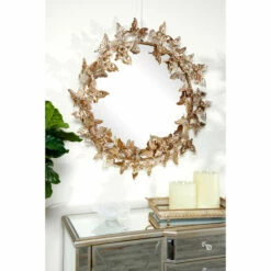Buy 🎁 Studio 350 Gold Metal Glam Wall Mirror 28 X 28 X 5 - 28 X 5 X 28Round 😍