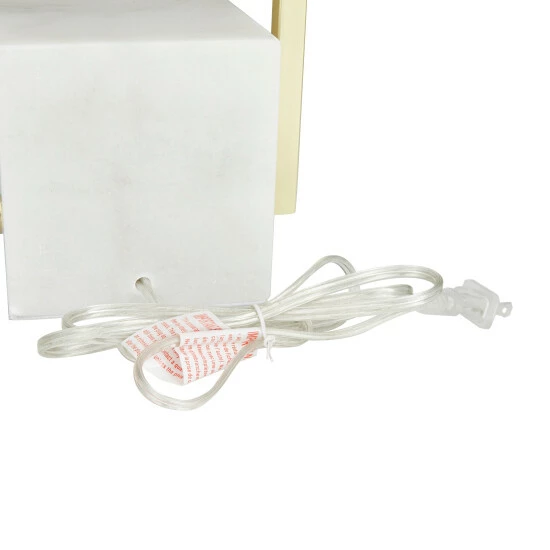 Best deal 🌟 Studio 350 White Marble Modern Table Lamp White/gold 👏 - Image 4