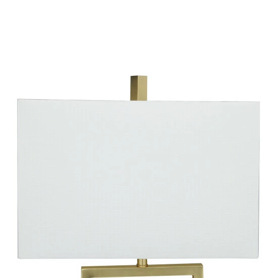 Best deal 🌟 Studio 350 White Marble Modern Table Lamp White/gold 👏 - Image 6