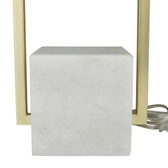 Best deal 🌟 Studio 350 White Marble Modern Table Lamp White/gold 👏 - Image 7