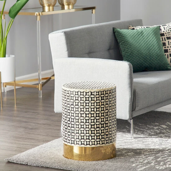 Deals ๐ Studio 350 Gold Metal Eclectic Accent Table 20 X 15 X 15 - 15 X 15 X 20 โ๏ธ