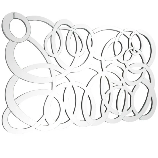 Budget 🥰 Studio 350 Silver Glass Contemporary Wall Mirror - 64 X 1 X 35 ⭐ - Image 2