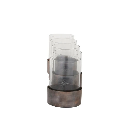 Coupon 😍 Studio 350 Black Metal Modern Candle Holder 6 X 23 X 5 - 23 X 5 X 6 🎁 - Image 3