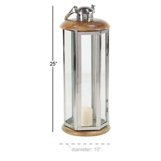 Coupon ๐งจ Studio 350 Traditional 25 X 10 Inch Wood And Metal Candle Lantern ๐ฅ - Image 5