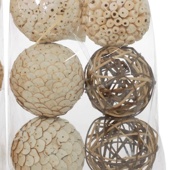 Coupon ⭐ Studio 350 White Dried Plant Material Coastal Orbs & Vase Filler (Set Of 3) - 10 X 4 X 14 Round 🤩 - Image 6