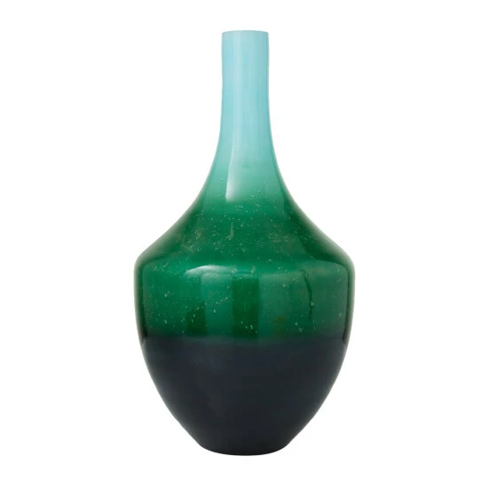 Budget 🎁 Studio 350 Green Glass Modern Vase 22 X 12 X 12 😍 - Image 3