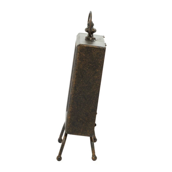 Outlet 👏 Studio 350 Brass Iron Rustic Clock 14 X 8 X 4 - 8 X 4 X 14 👍 - Image 4