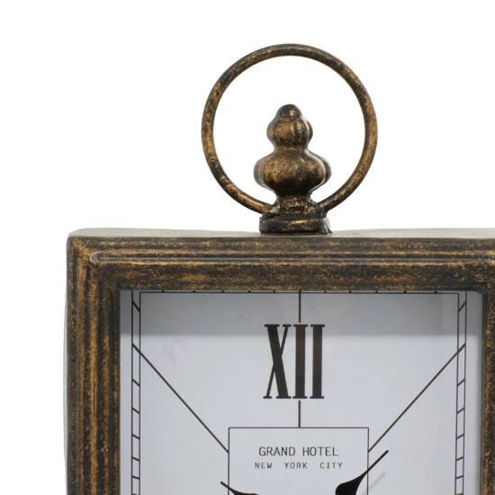 Outlet 👏 Studio 350 Brass Iron Rustic Clock 14 X 8 X 4 - 8 X 4 X 14 👍 - Image 6