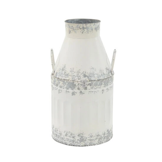 New ๐ Studio 350 White Iron Farmhouse Decorative Jar (Set Of 2) - 11 X 20 And 7 X 15 โ - Image 3
