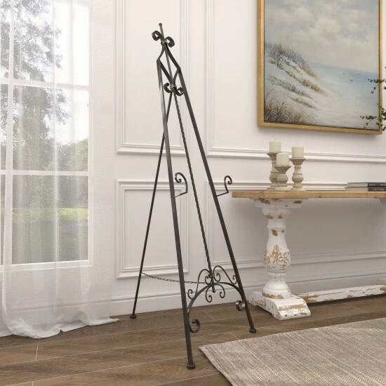 Best Sale 🥰 Studio 350 Black Iron Country Cottage Easel - 21 X 27 X 65 😉 - Image 3