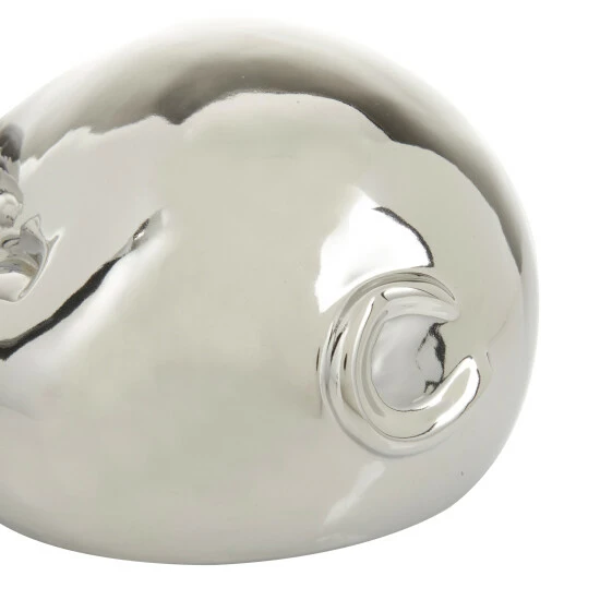 Cheapest 🔔 Studio 350 Porcelain Pig Sculpture - 13 X 9 X 5 Silver 👏 - Image 5