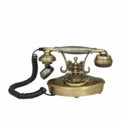 Hot Sale 😀 Studio 350 Gold Metal Vintage Telephone - 8 X 5 X 5 🎁