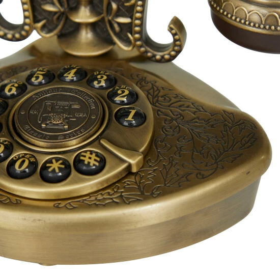 Hot Sale 😀 Studio 350 Gold Metal Vintage Telephone - 8 X 5 X 5 🎁 - Image 3
