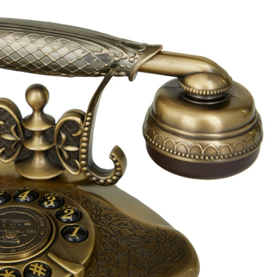 Hot Sale 😀 Studio 350 Gold Metal Vintage Telephone - 8 X 5 X 5 🎁 - Image 4