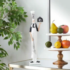 Hot Sale 🔥 Studio 350 White Polystone Traditional Sculpture People 20 X 5 X 3 - 5 X 3 X 20 🥰