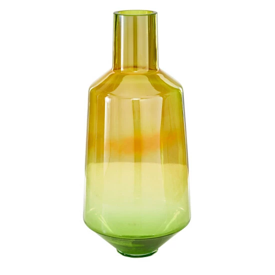 Best reviews of ⭐ Studio 350 Cylindrical Iridescent Yellow And Green Smoked Glass Vase 9" X 20" ⌛ - Image 6