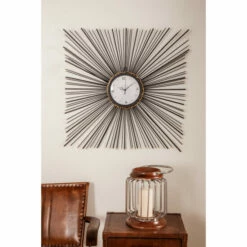 Best deal 🥰 Studio 350 Black Metal Modern Wall Clock 28 X 28 X 2 😍