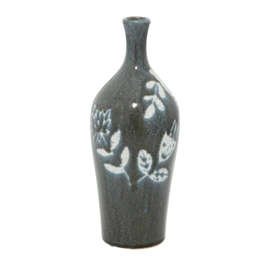 Discount ⭐ Studio 350 Black Ceramic Modern Vase 12 X 5 X 5 - 5 X 5 X 12 🎉 - Image 4