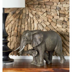 Cheap 🛒 Studio 350 Grey Polystone Eclectic Sculpture Elephant 13 X 20 X 7 - 20 X 7 X 13 👍
