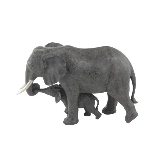 Cheap 🛒 Studio 350 Grey Polystone Eclectic Sculpture Elephant 13 X 20 X 7 - 20 X 7 X 13 👍 - Image 2