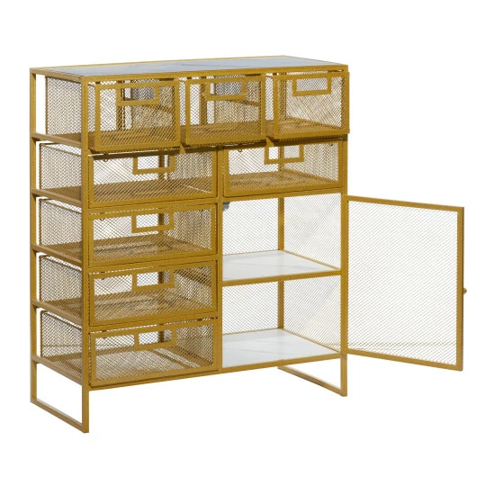 Hot Sale 🎉 Studio 350 Gold Contemporary Storage Unit - 28 X 13 X 32 😉 - Image 4