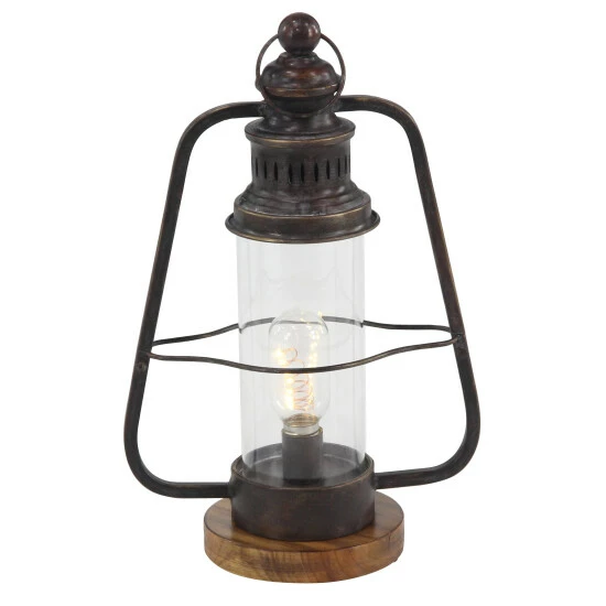 Cheap ✨ Studio 350 Brown Metal Industrial Lantern 16 X 10 X 6 - 10 X 6 X 16 😉 - Image 2