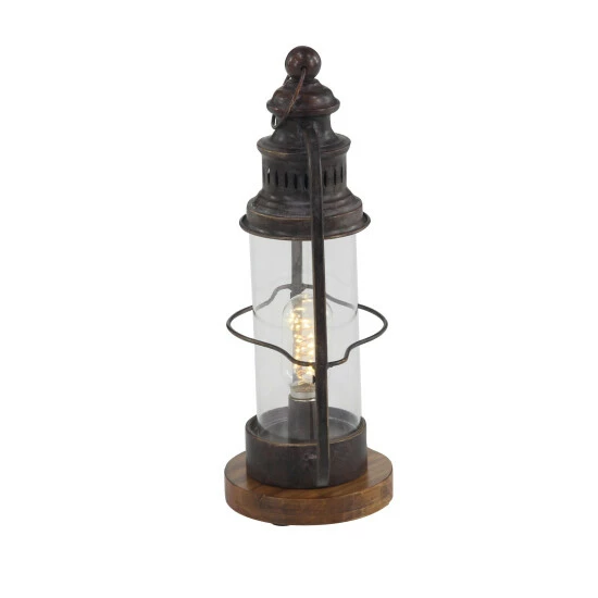 Cheap ✨ Studio 350 Brown Metal Industrial Lantern 16 X 10 X 6 - 10 X 6 X 16 😉 - Image 4