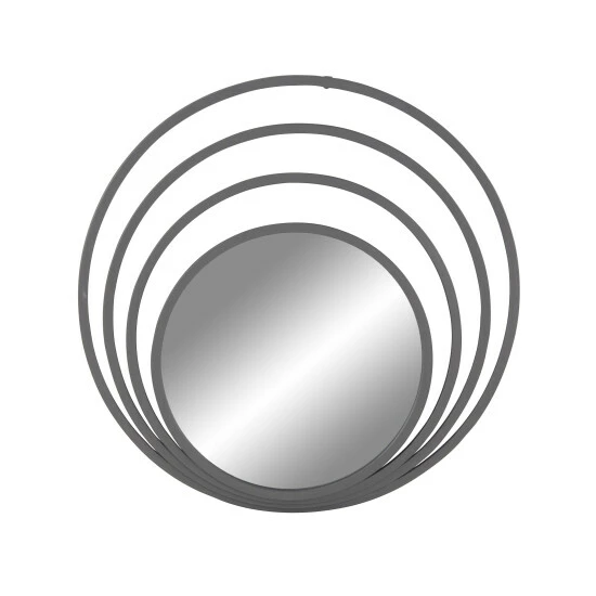 Best reviews of 😉 Studio 350 36-inch Grey Contemporary Iron Concentric Wall Mirror 💯 - Image 2