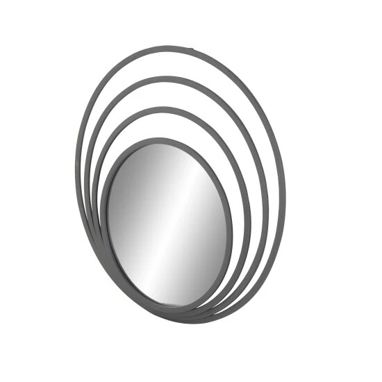 Best reviews of 😉 Studio 350 36-inch Grey Contemporary Iron Concentric Wall Mirror 💯 - Image 3