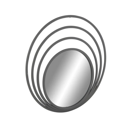 Best reviews of 😉 Studio 350 36-inch Grey Contemporary Iron Concentric Wall Mirror 💯 - Image 4