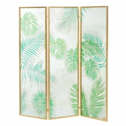 Buy 🧨 Studio 350 Green Glass Contemporary Room Divider Screen 73 X 62 X 1 - 62 X 1 X 73 🌟