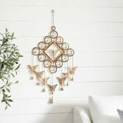 Hot Sale ๐ฅ Studio 350 Brass Iron Eclectic Windchime 36 X 15 X 1 ๐