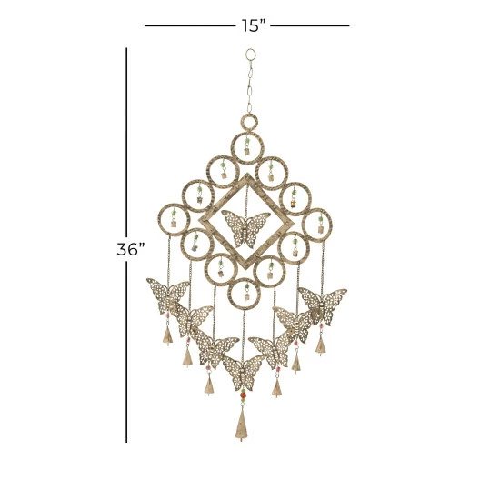 Hot Sale 🔥 Studio 350 Brass Iron Eclectic Windchime 36 X 15 X 1 🎉 - Image 5
