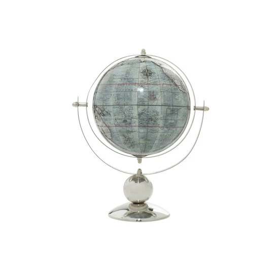 Flash Sale โ Studio 350 Grey Stainless Steel Traditional Globe - 11x8.5 ๐งจ - Image 2