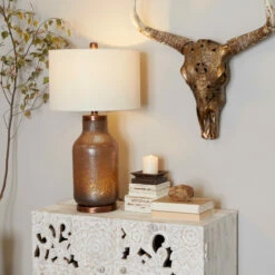 Best deal 🔔 Studio 350 Brown Glass Modern Accent Lamp - 17 X 17 X 31 🎁