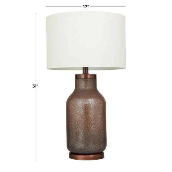 Best deal 🔔 Studio 350 Brown Glass Modern Accent Lamp - 17 X 17 X 31 🎁 - Image 6