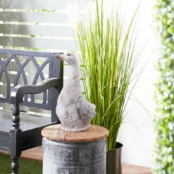 New 👍 Studio 350 Grey Polystone Country Garden Sculpture Duck 19 X 11 X 9 - 11 X 9 X 19 👏