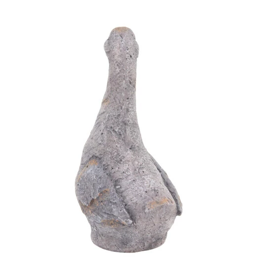 New 👍 Studio 350 Grey Polystone Country Garden Sculpture Duck 19 X 11 X 9 - 11 X 9 X 19 👏 - Image 3